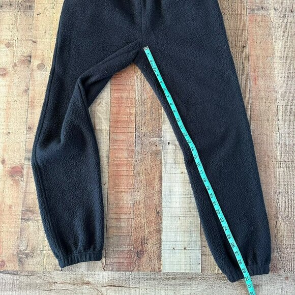 Good American Black Sherpa Fleece Sweatshirt & Joggers Set Size 1 - Picture 7 of 12